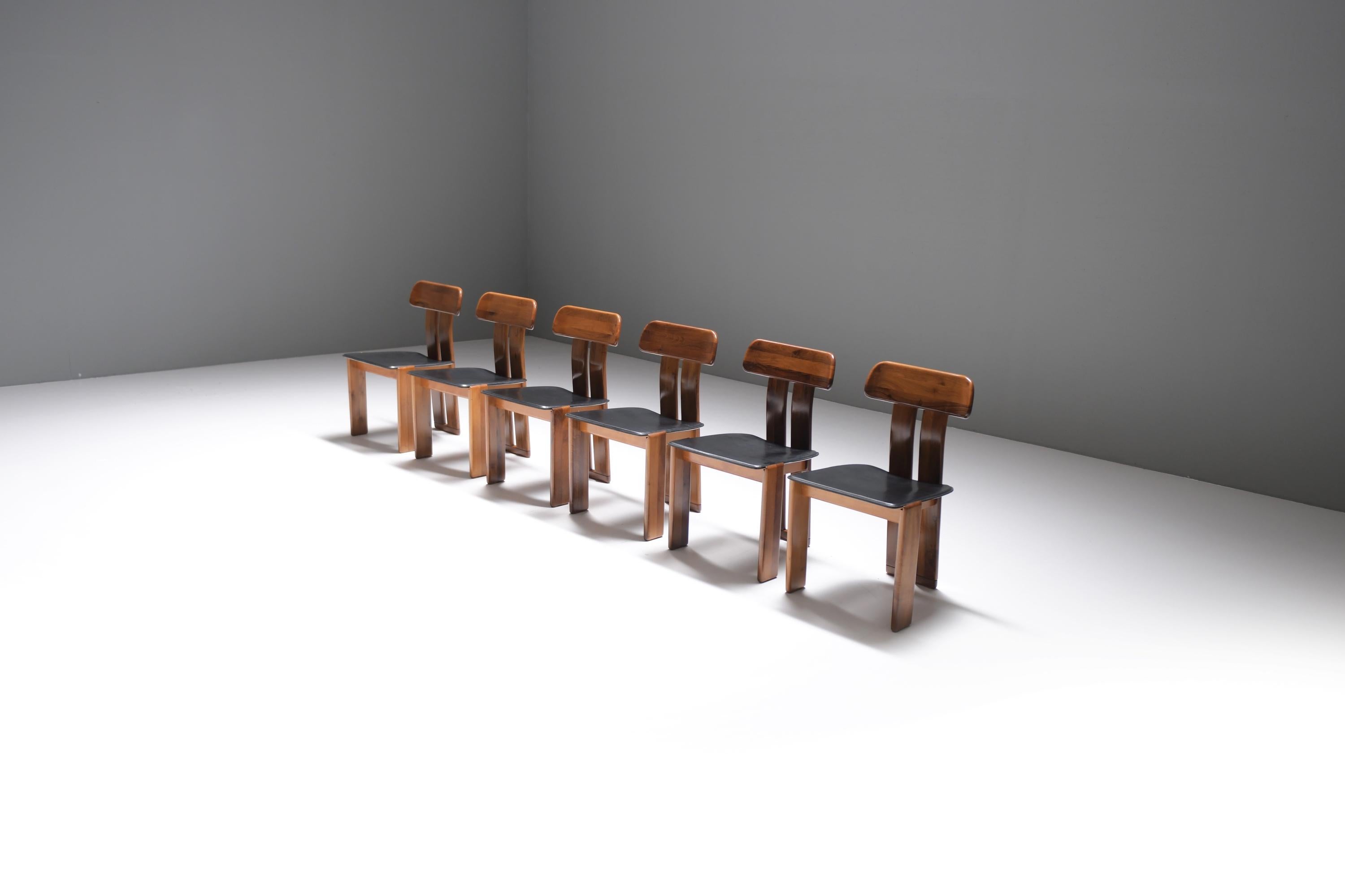 Mid-Century moderno Splendide sedie vintage Sapporo (6) di Mario Marenco per Mobil Girgi Italia.