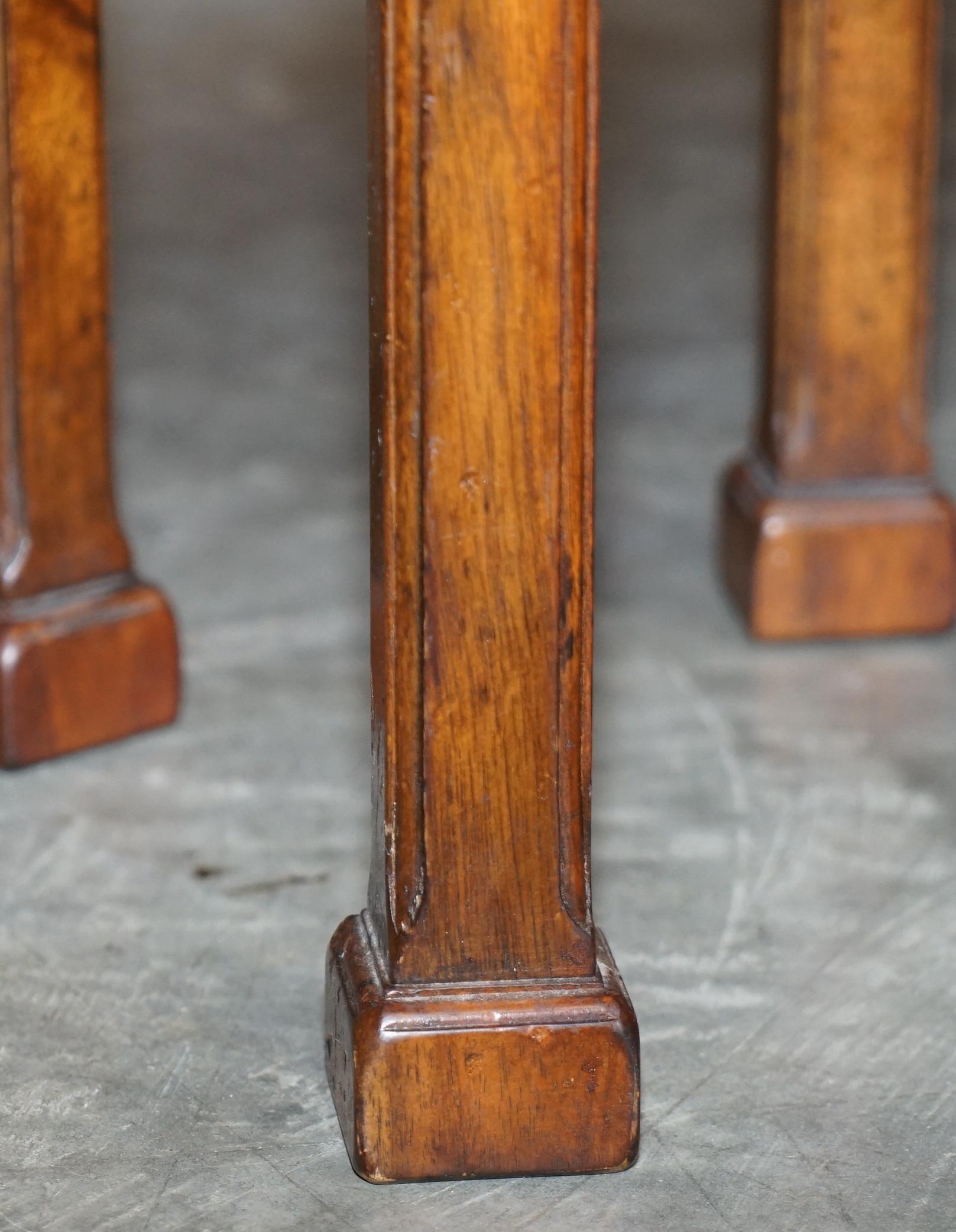 Stunning Vintage Shagreen Upholstered Flamed Hardwood Side Table Sized Chest 8