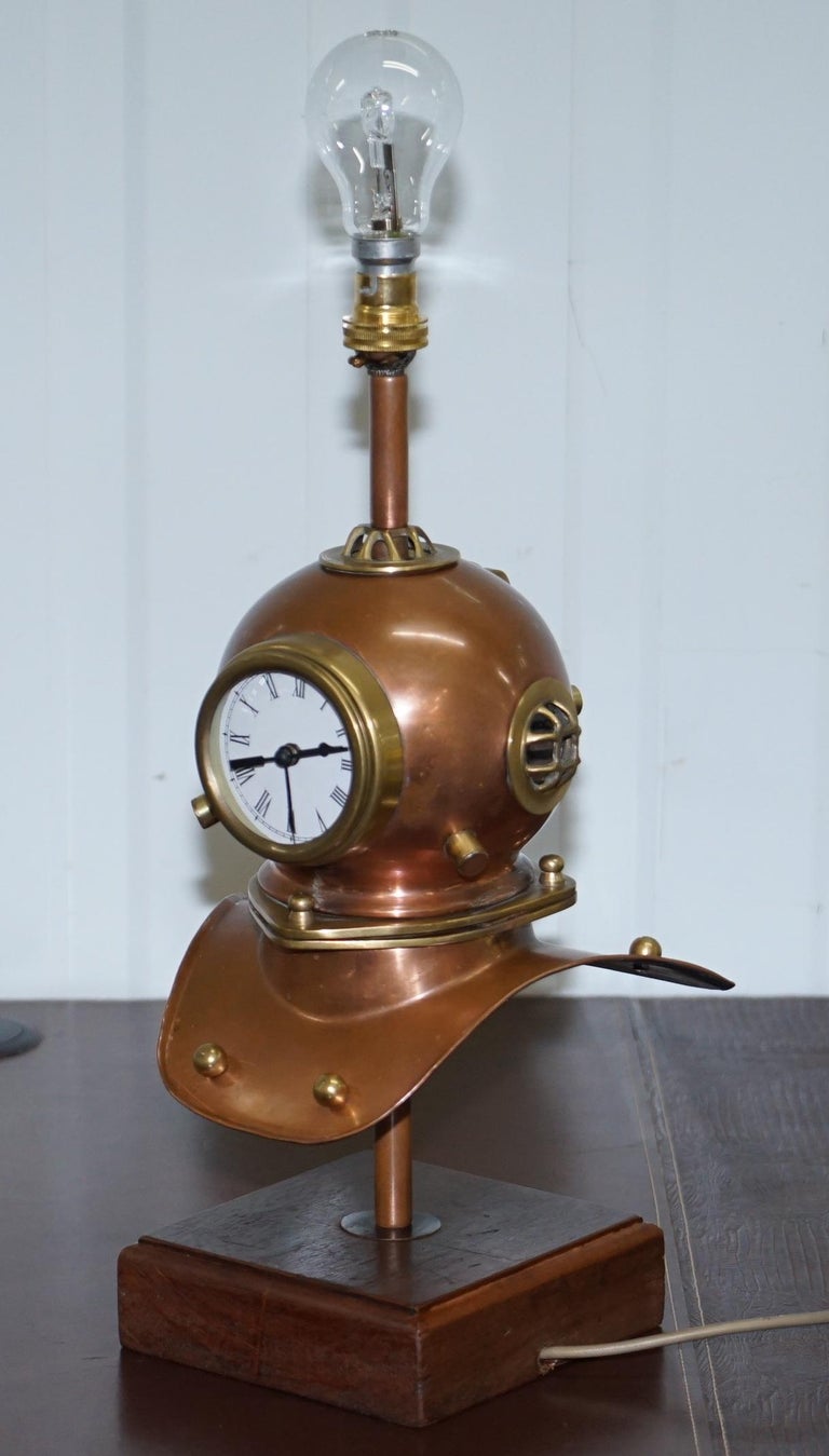 Stunning Vintage Small Divers Copper and Brass Helmet with ...