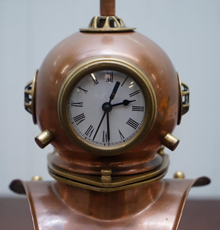 Stunning Vintage Small Divers Copper and Brass Helmet with ...