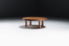 Superbe table basse T02M en bois ELM de Pierre Chapo - France