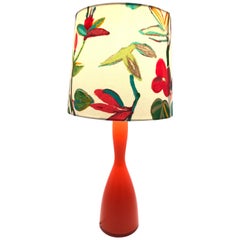 Stunning Retro Table Lamp from the 1960s Made by Kastrup Glass Denmark