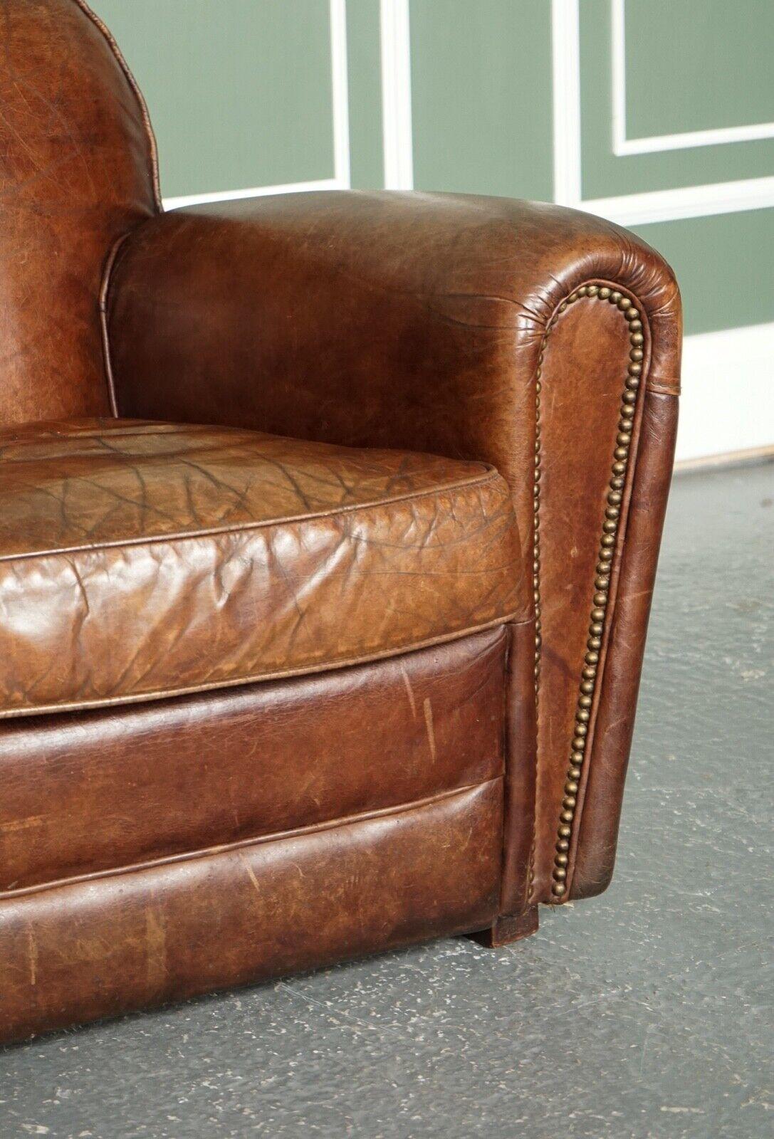 20th Century Stunning Vintage Timothy Oulton Hand Crafted Leather Club Armchair