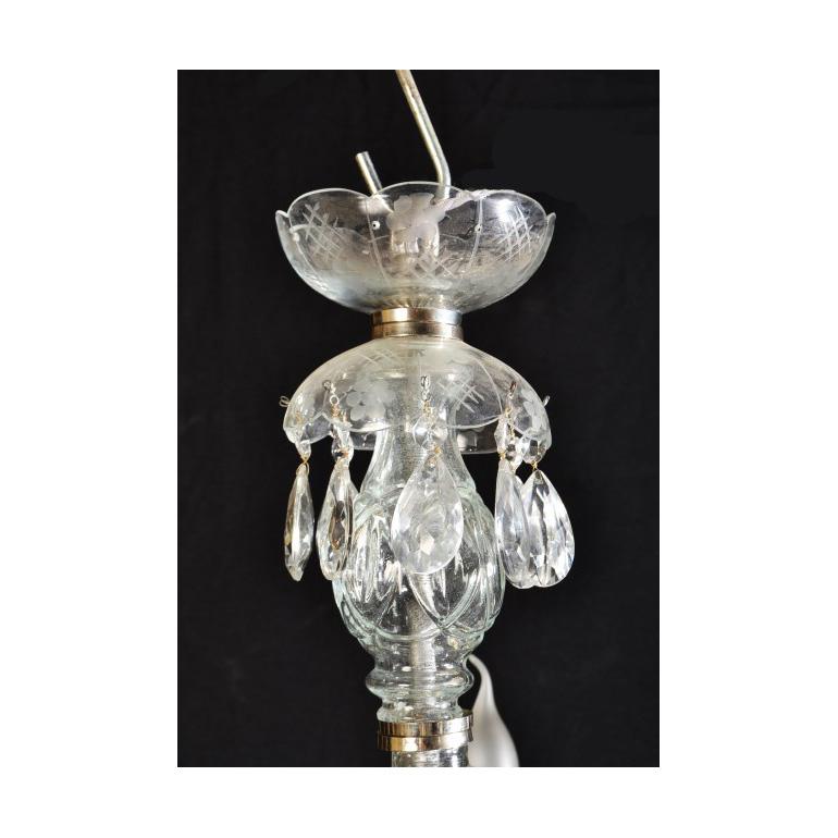 Superbe lustre vintage en verre vénitien à 8 branches Bon état - En vente à London, GB
