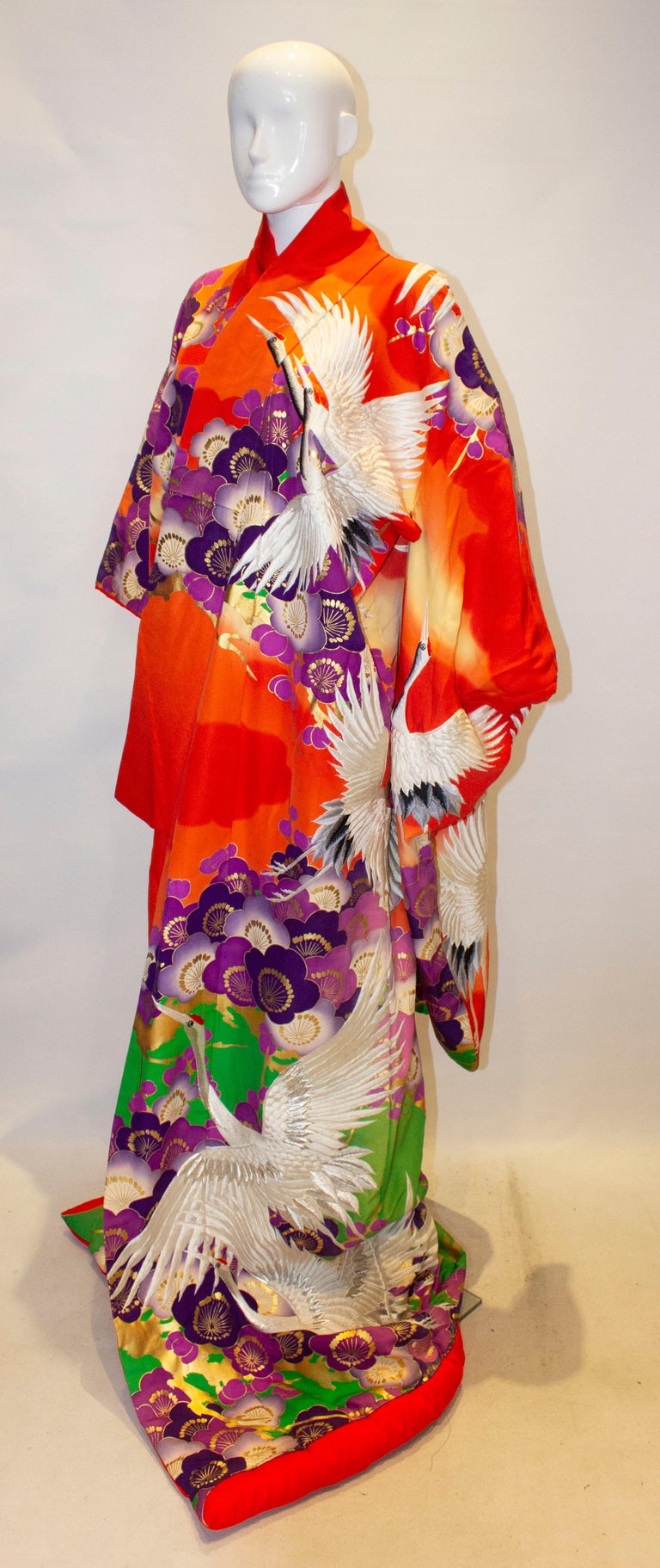 Stunning Vintage Wedding Kimono For Sale at 1stDibs | kimonos for sale ...