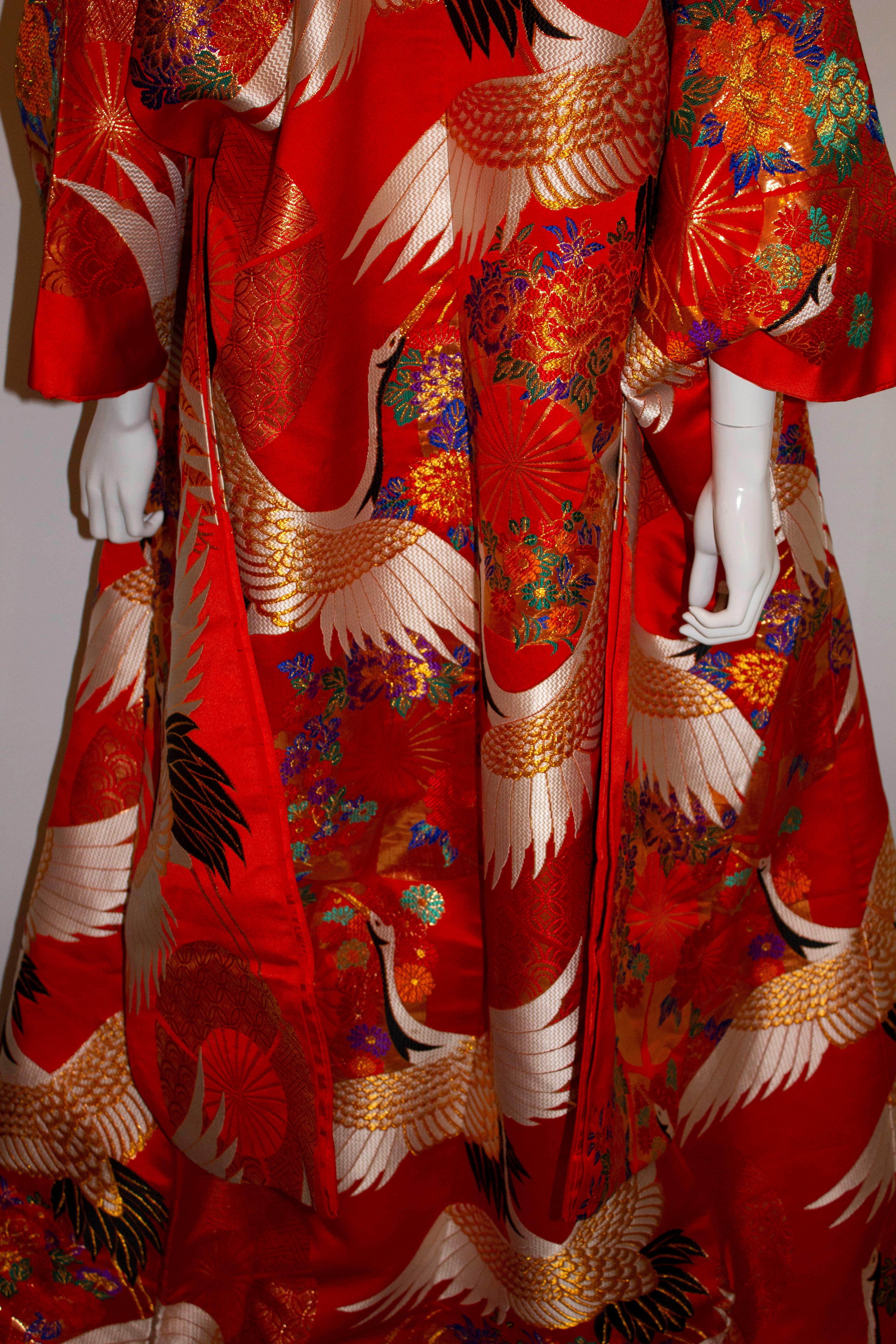 Red Stunning Vintage Wedding Kimono