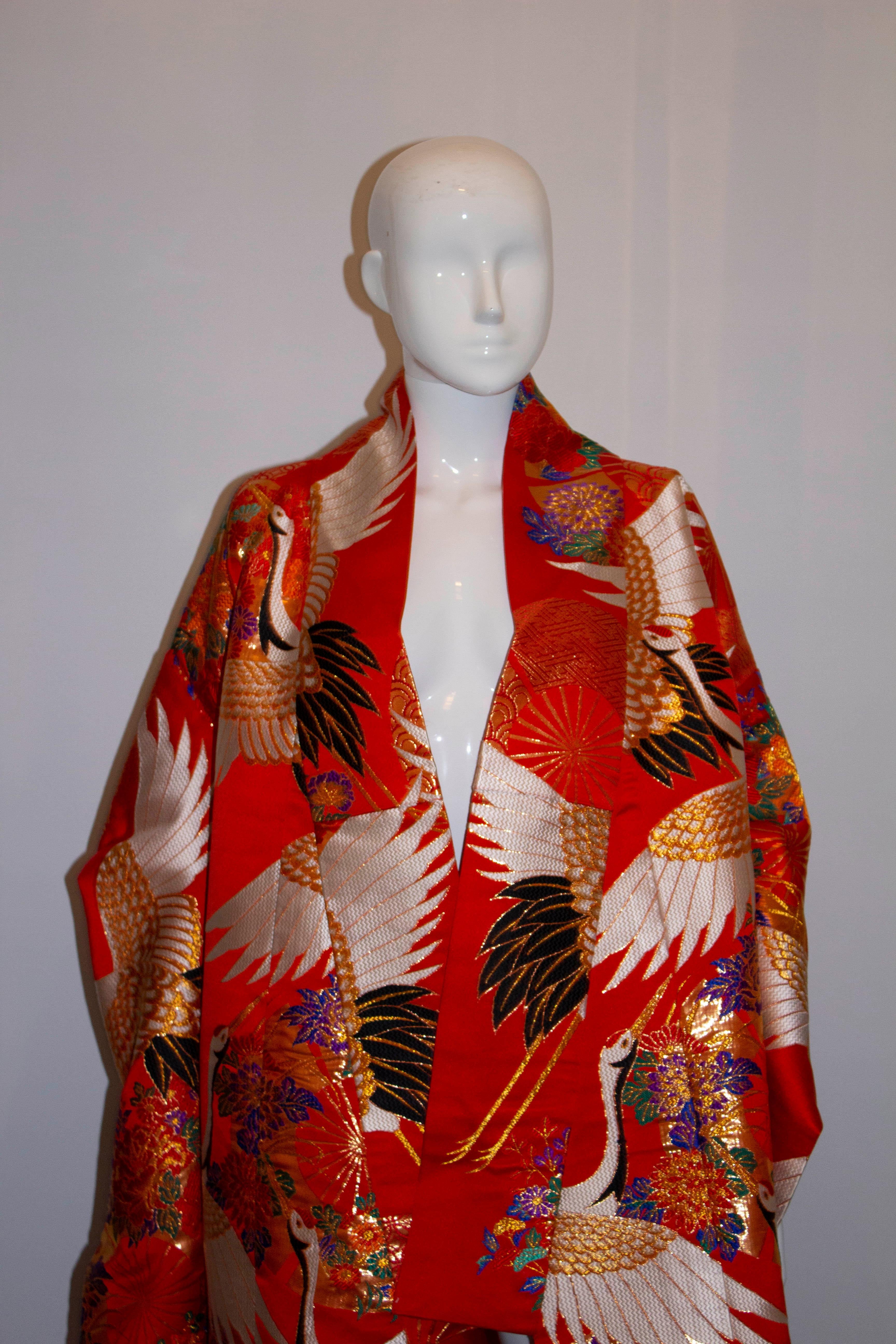 Women's or Men's Stunning Vintage Wedding Kimono
