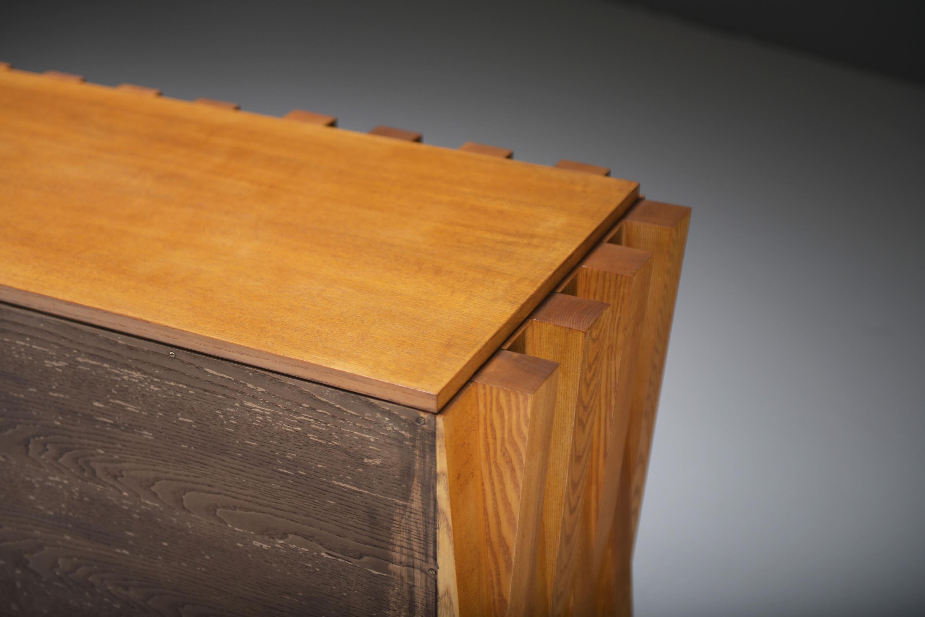 Superbe buffet en bois vintage de L.A. Studi Italie en vente 4