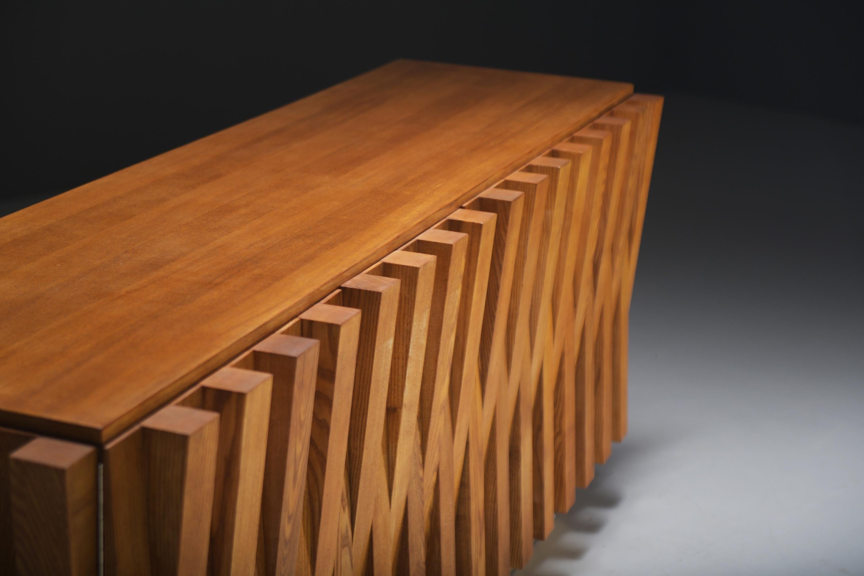 Superbe buffet en bois vintage de L.A. Studi Italie en vente 1