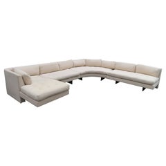 Stupefacente divano componibile Vladimir Kagan 3 pezzi Omnibus Mid-Century Modern