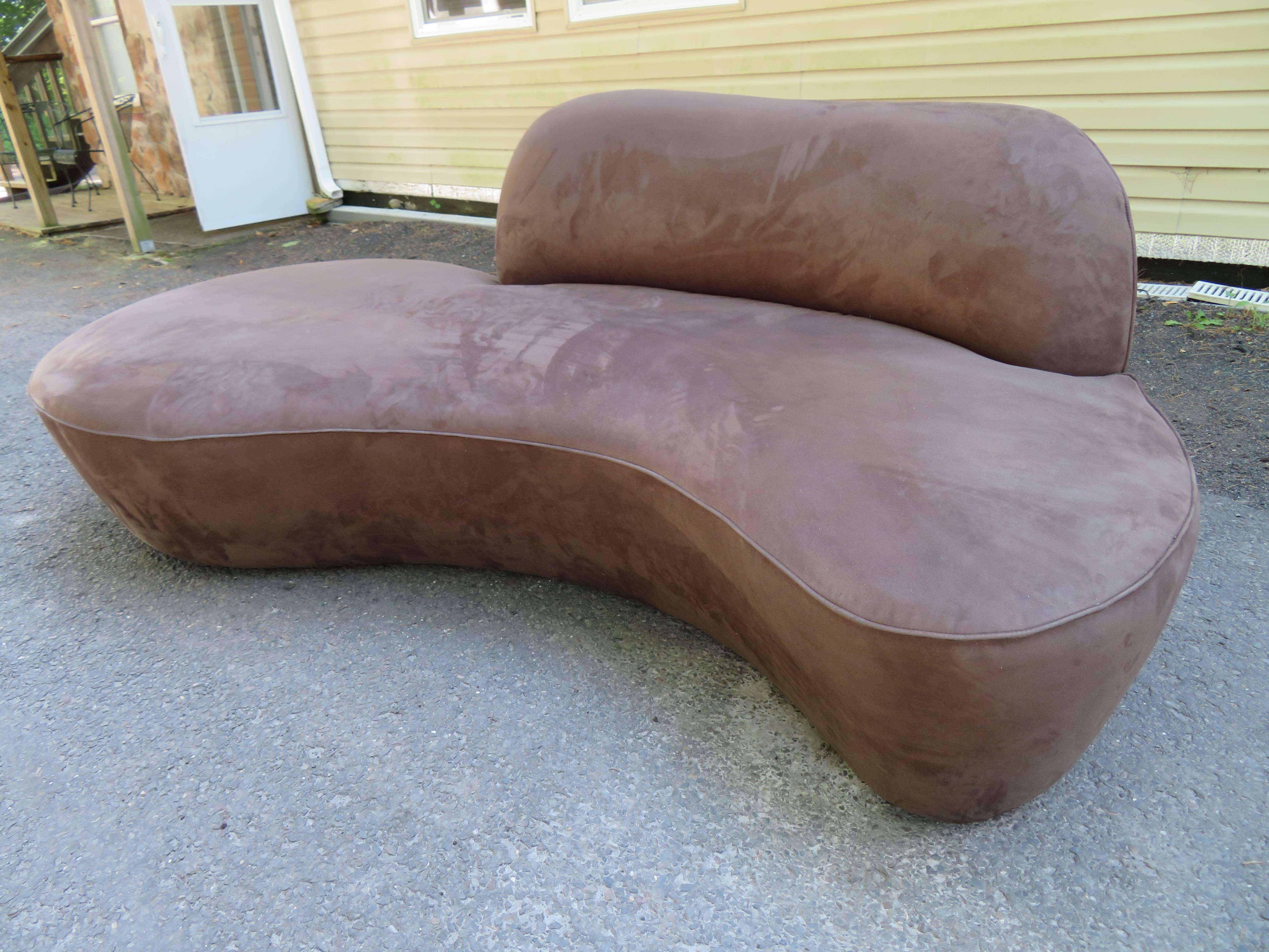 Stunning Vladimir Kagan Curved Serpentine Cloud Sofa Mid-Century Modern 7