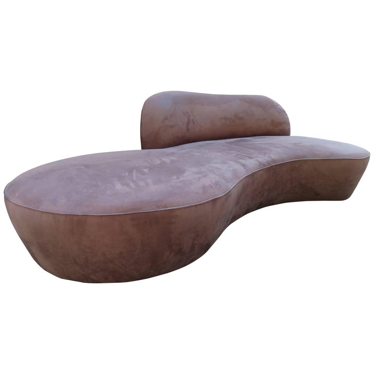 Stunning Vladimir Kagan Curved Serpentine Cloud Sofa Mid ...