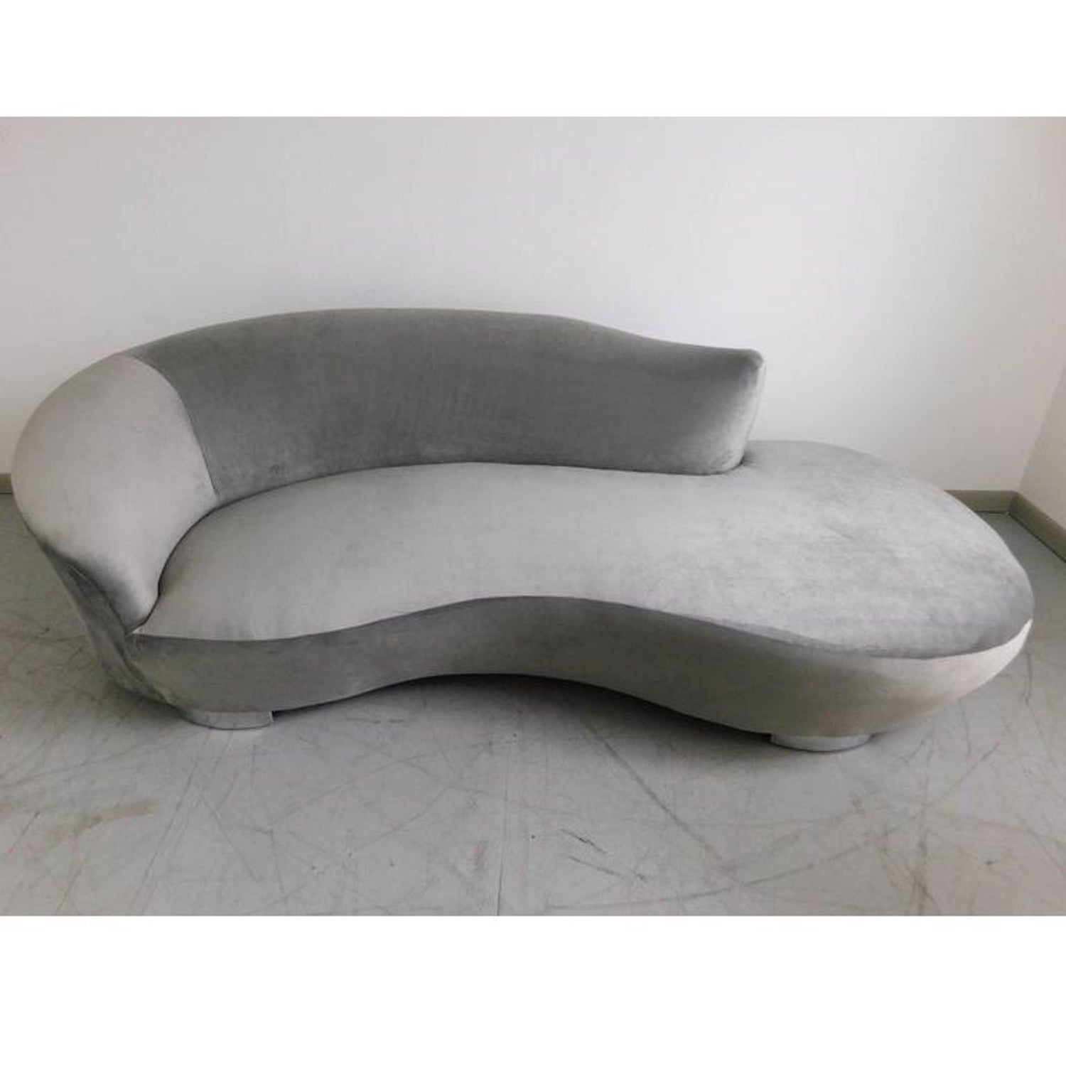 Stunning Vladimir Kagan Grey Cloud Chaise Lounge Sofa For Sale At