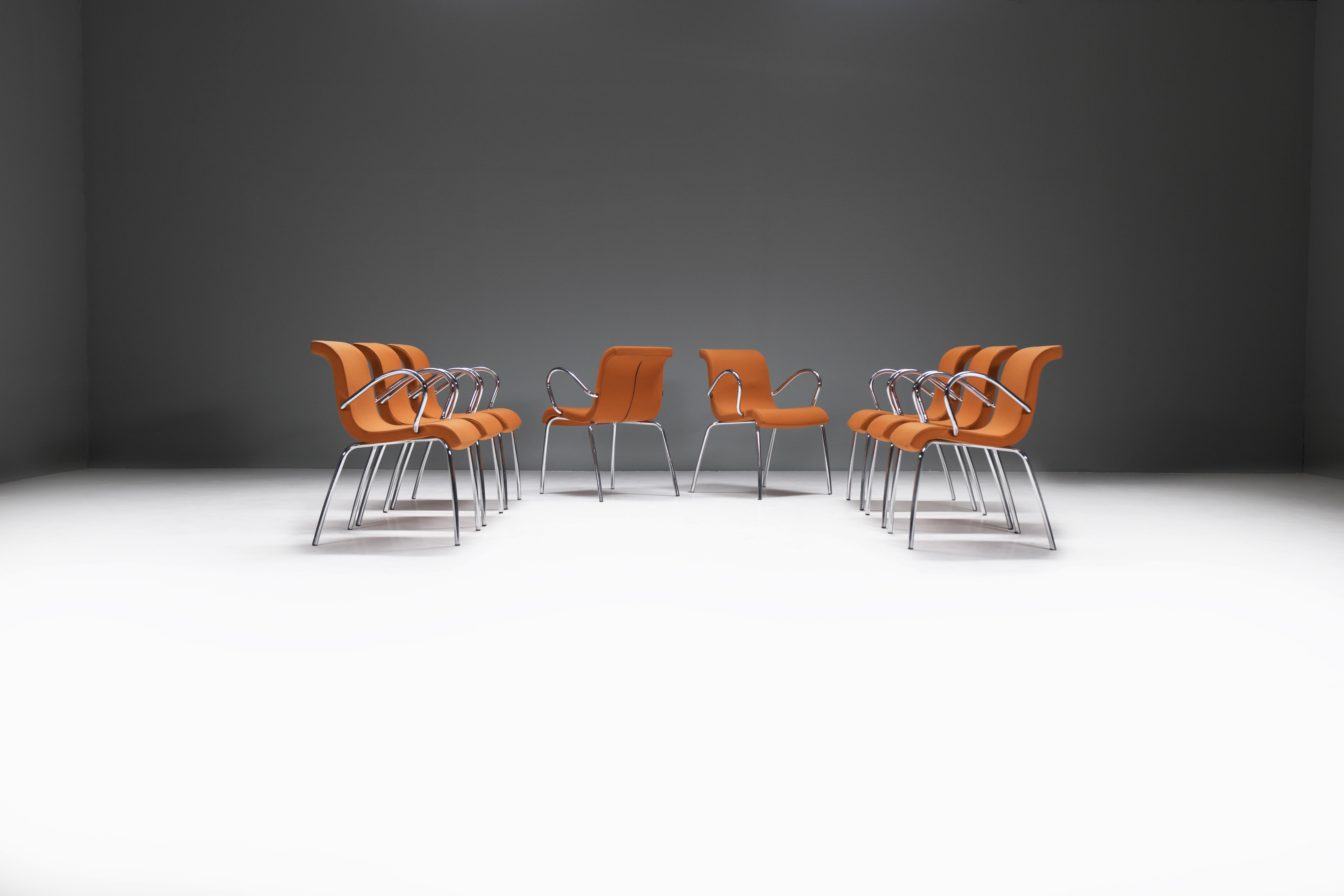 Superbes chaises de salle à manger Vlag de Gerard Van Den Berg - Pays-Bas en vente 10