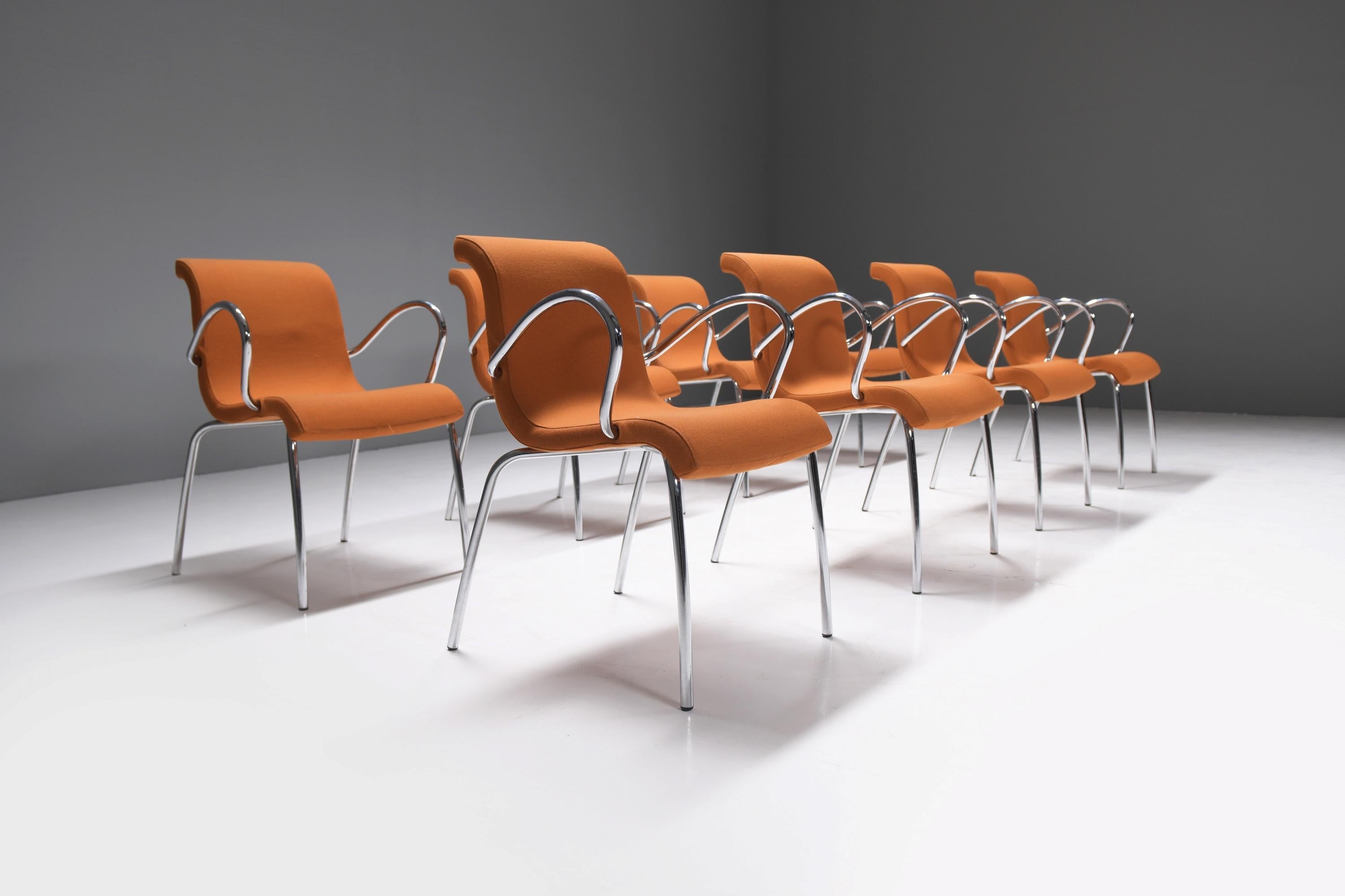 20ième siècle Superbes chaises de salle à manger Vlag de Gerard Van Den Berg - Pays-Bas en vente