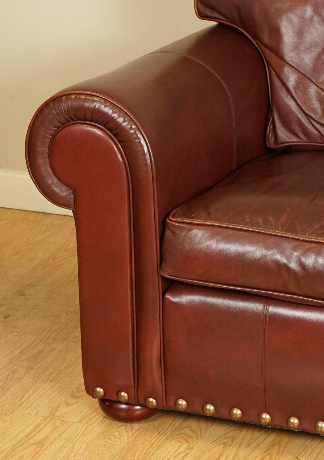 British Stunning Wade Upholstery Reddish Brown Berrington Grand Sofa, 2 Seat Available