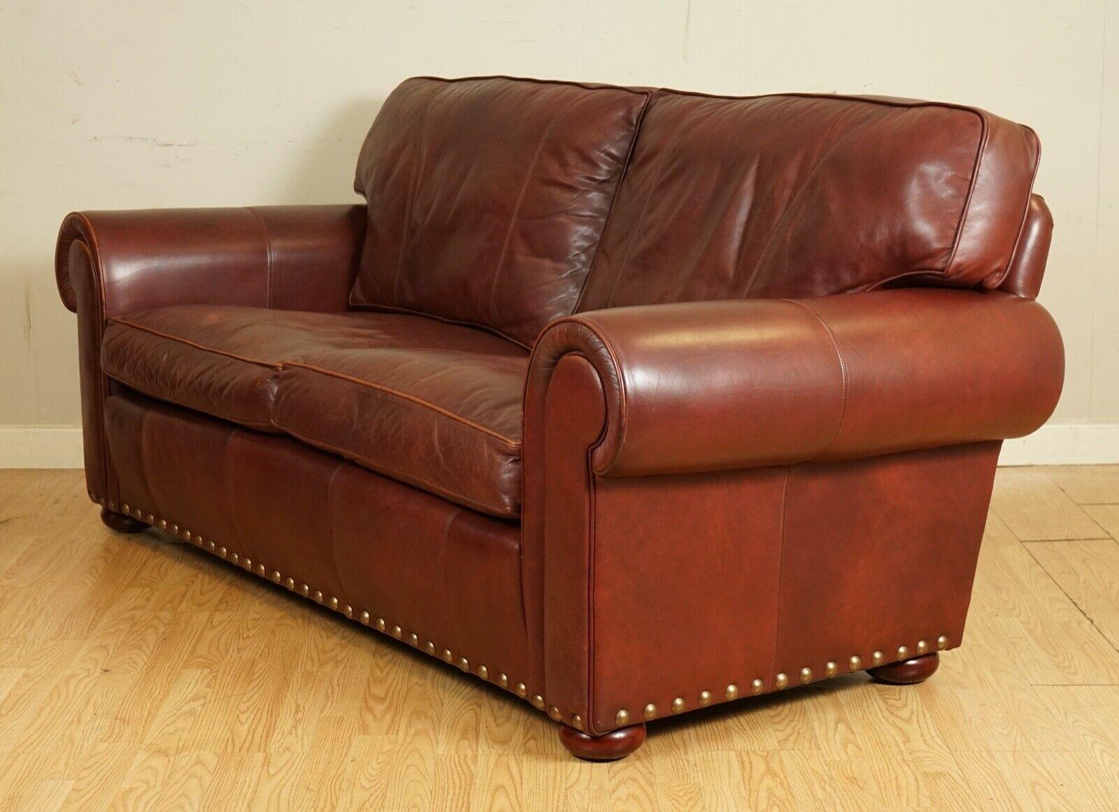 Stunning Wade Upholstery Redish Brown Two Seater Sofa, Grand Sofa Available 2
