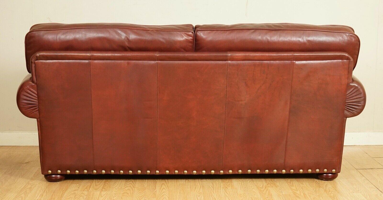 Stunning Wade Upholstery Redish Brown Two Seater Sofa, Grand Sofa Available 3