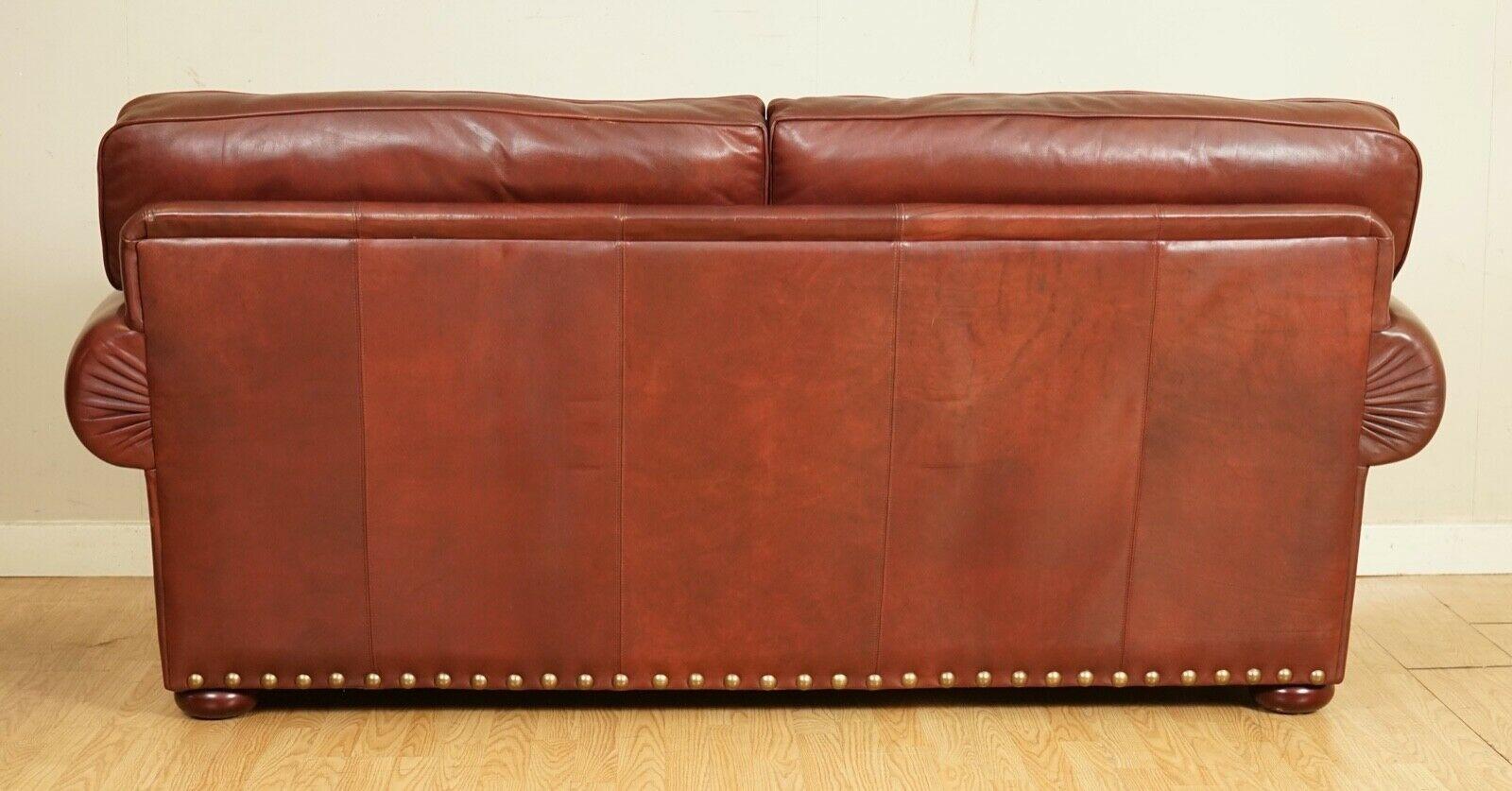 Stunning Wade Upholstery Redish Brown Two Seater Sofa, Grand Sofa Available 4