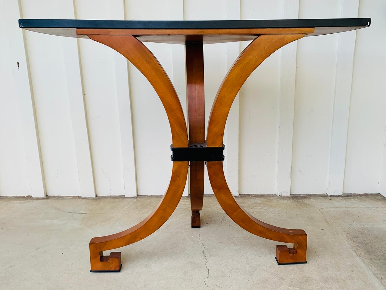 Stunning Wall Console W-Sunburst Top and Greek Key Legs 4