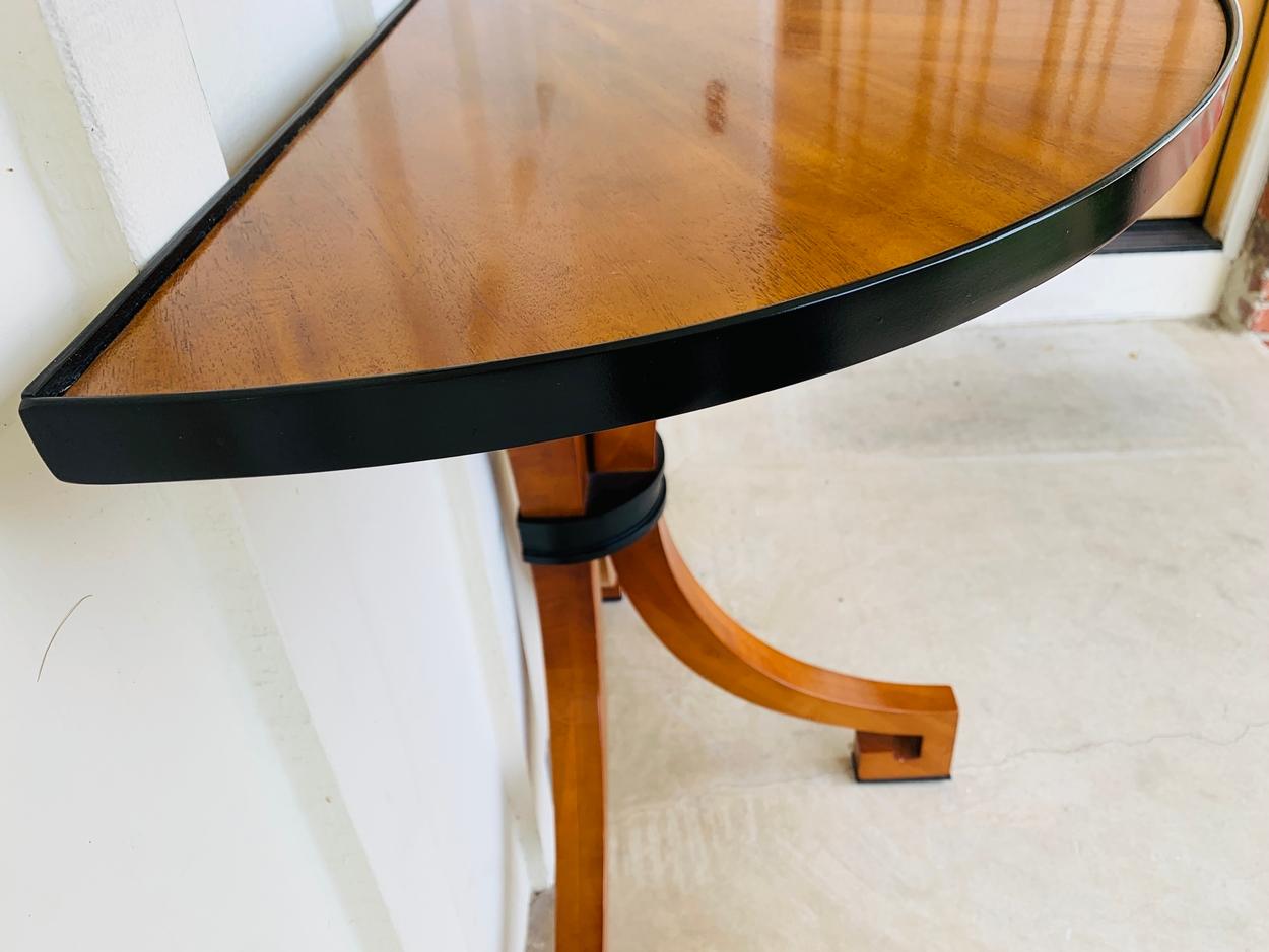 Stunning Wall Console W-Sunburst Top and Greek Key Legs 7