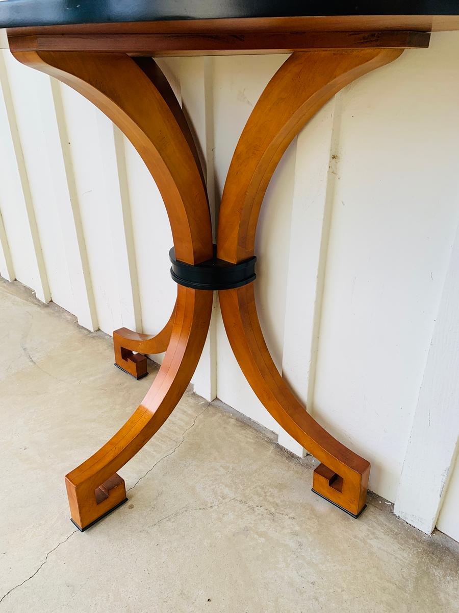 Stunning Wall Console W-Sunburst Top and Greek Key Legs 10