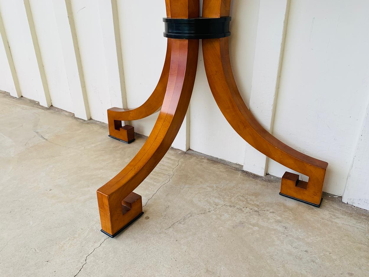 Stunning Wall Console W-Sunburst Top and Greek Key Legs 13