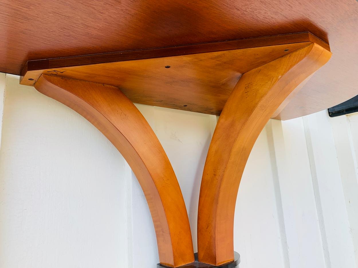 20th Century Stunning Wall Console W-Sunburst Top and Greek Key Legs