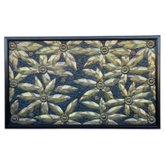 Stunning Wall Sculpture in Solid Brass by Maitland-Smith