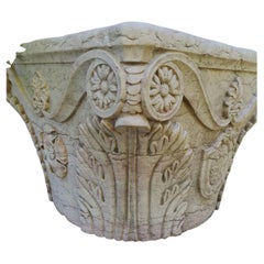 Superbe fontaine avec socle en marbre blanc d’Asiago – Venise – fin du XVIIIe siècle