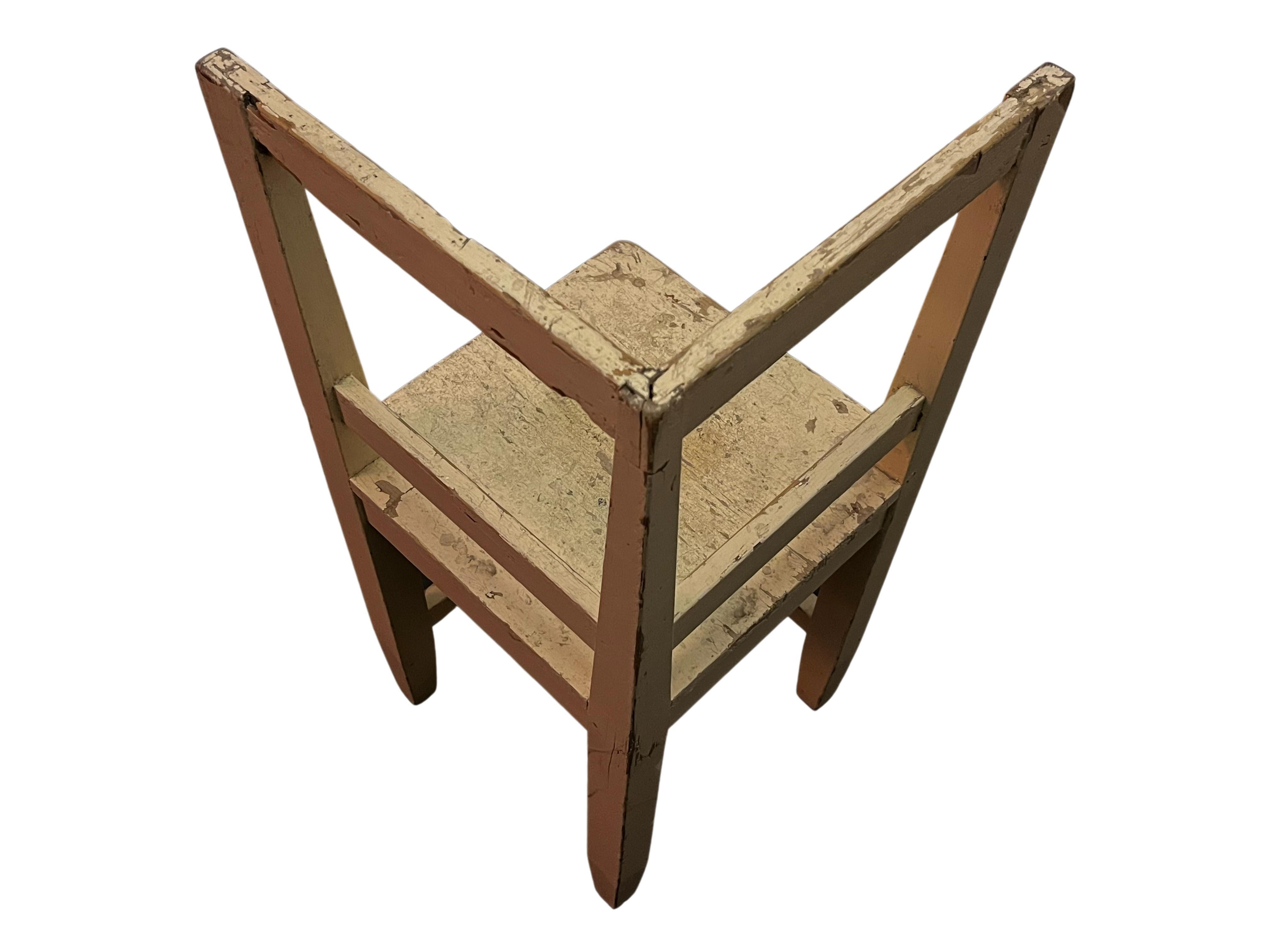 Werkbund chair stool, original condition, Museum piece, Art Deco, 1920s, Germany For Sale 1