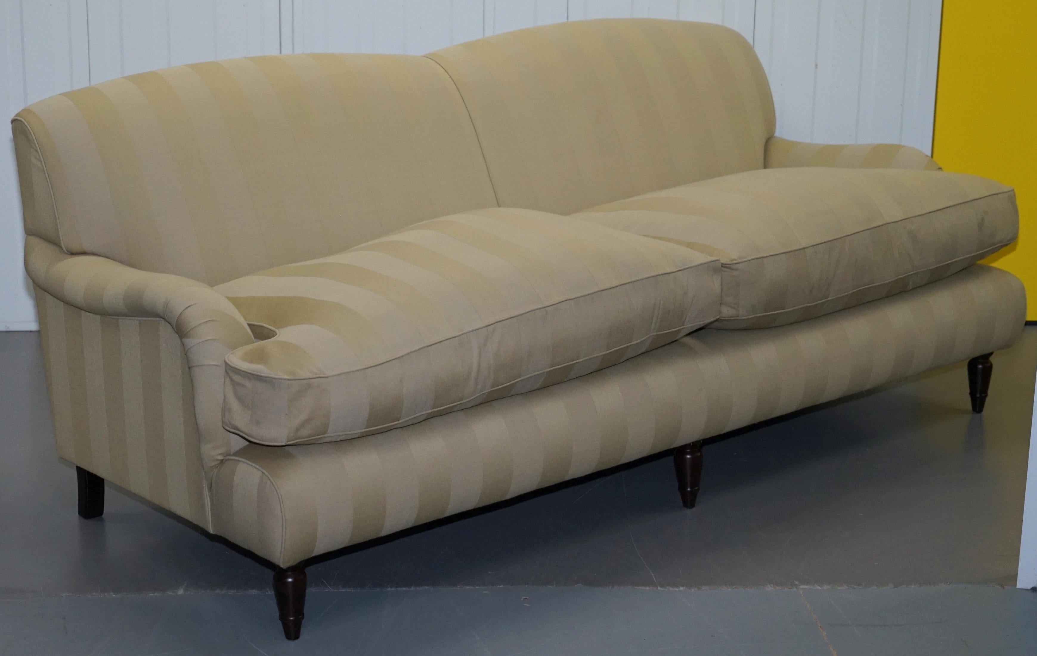 We are delighted to offer for sale this absolutely stunning Wesley-Barrell Howard model sofa and pair of armchairs suite RRp £18,000

A very luxury high end suite, the chairs retailed for £3699 frame alone and the sofa £6800 frame alone, with