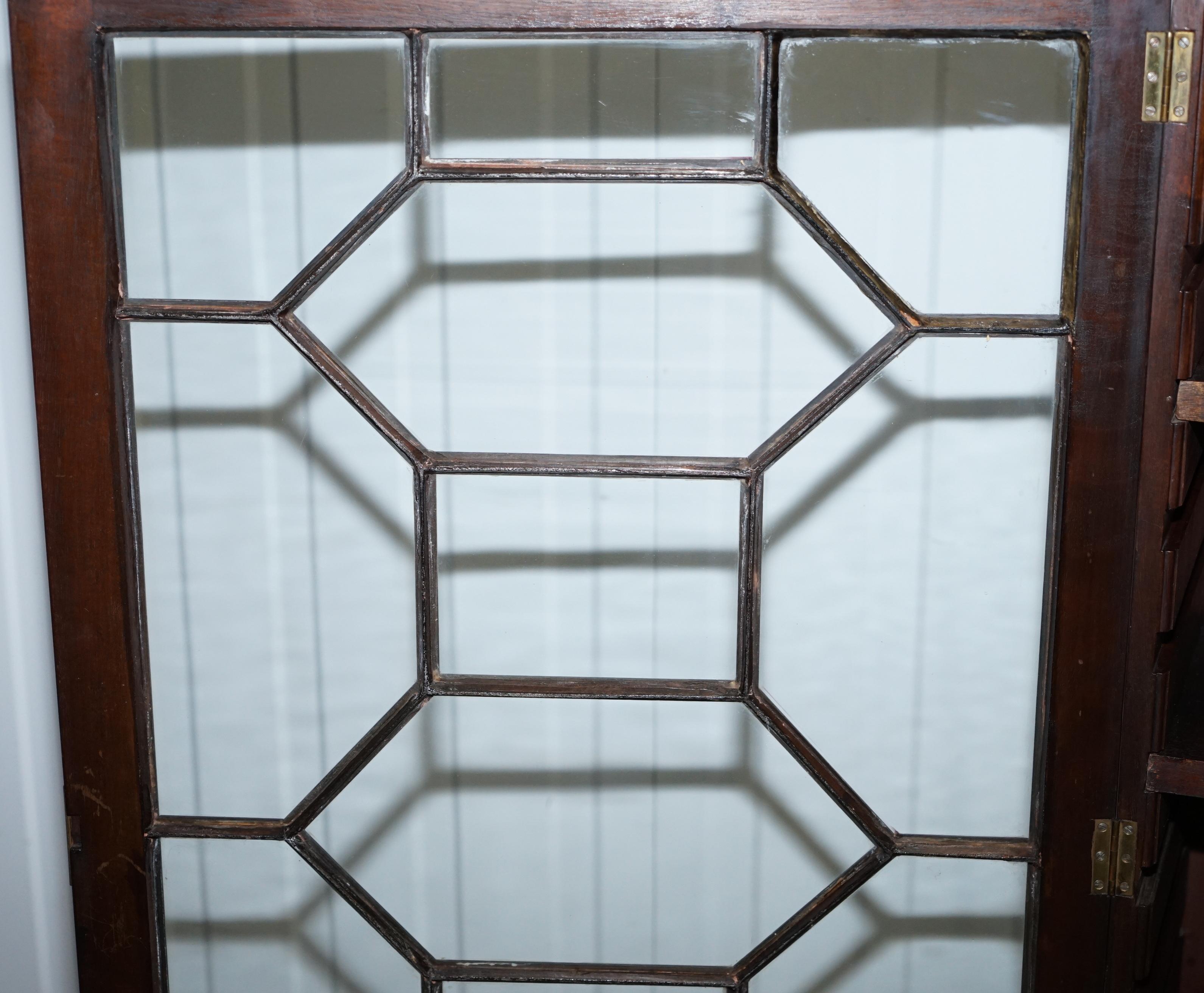 Stunning William IV Mahogany Astral Glazed Bookcase S&H Jewell Holborn London 11