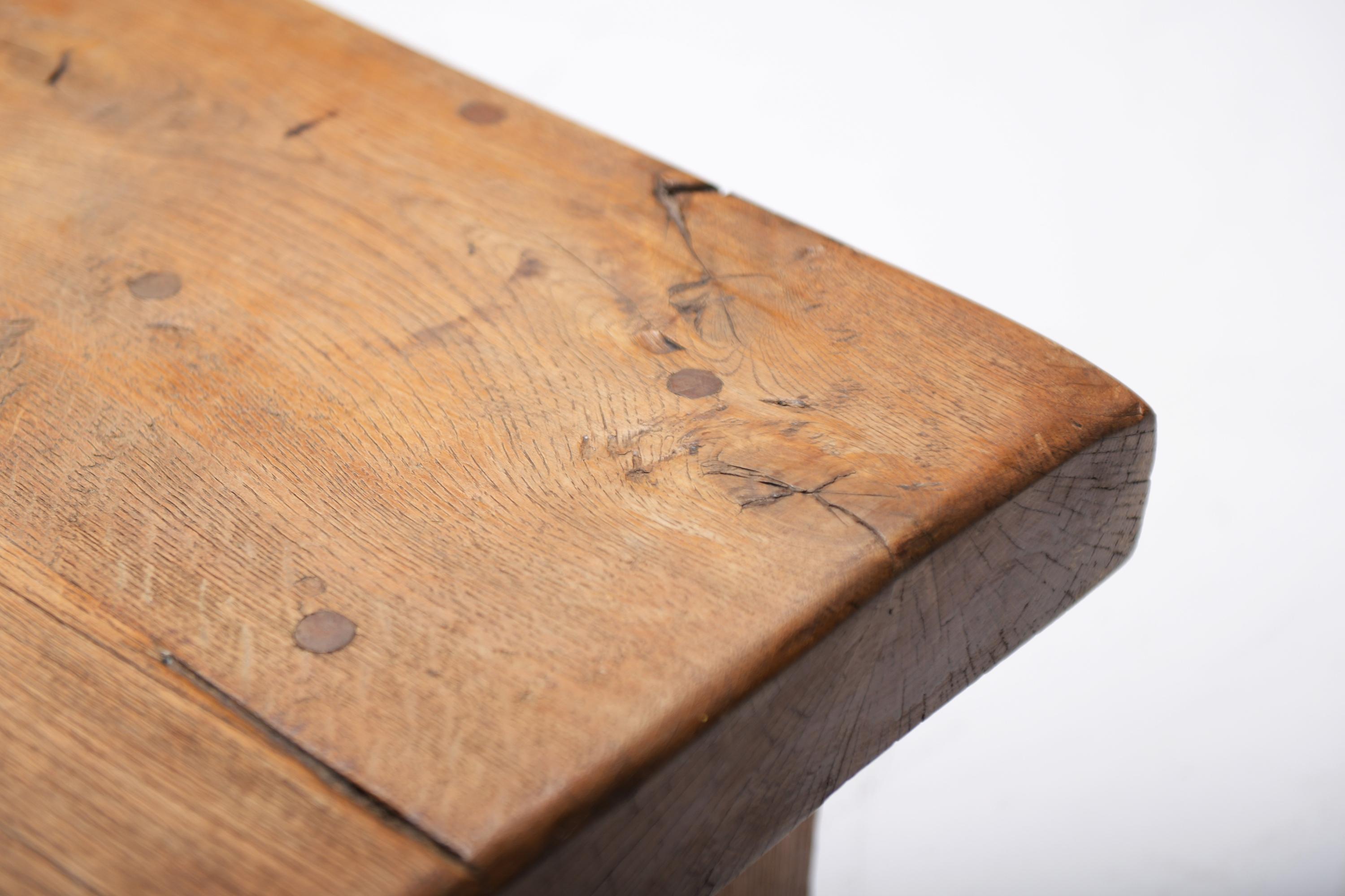 Stunning wooden Coffee table style brutalist / wabi sabi / japandi - France 8