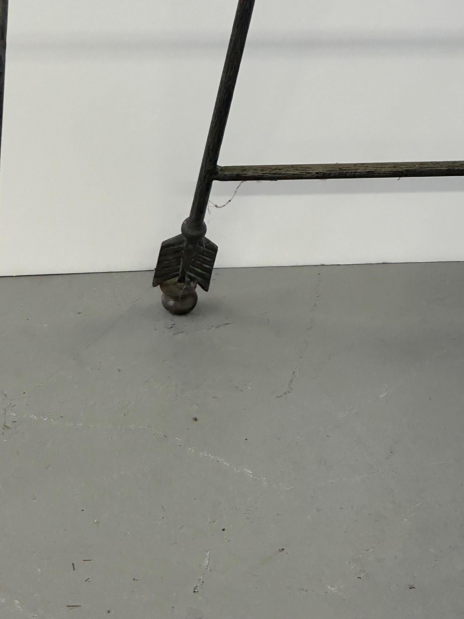 Late 20th Century Stunning Wrought Iron & Brass Neoclassical Style Easel For Sale