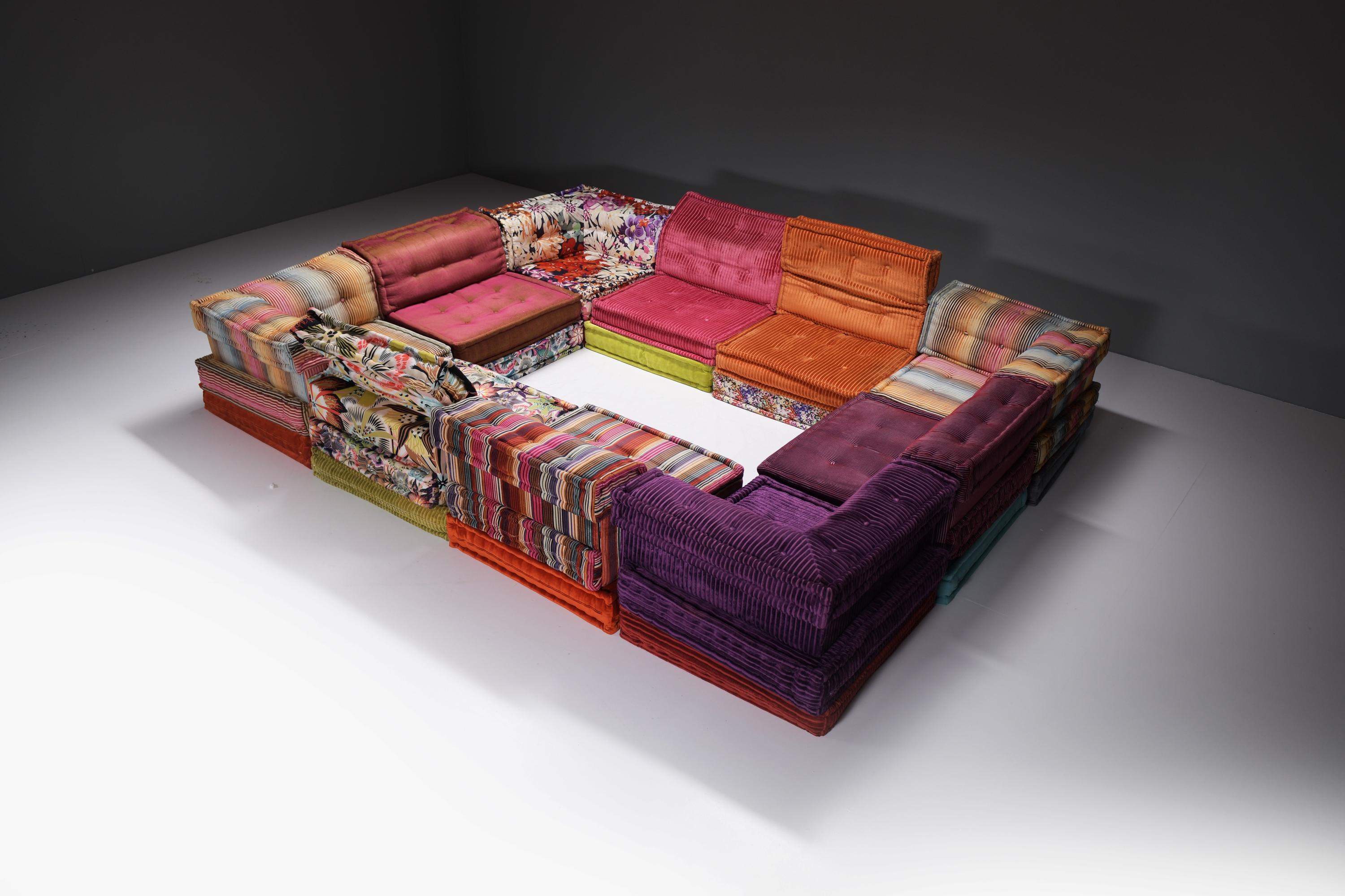 Atemberaubender XXL Mah Jong 'Missoni Home' Stoff von XXL  Hans Hopfer für Roche Bobois im Angebot 7
