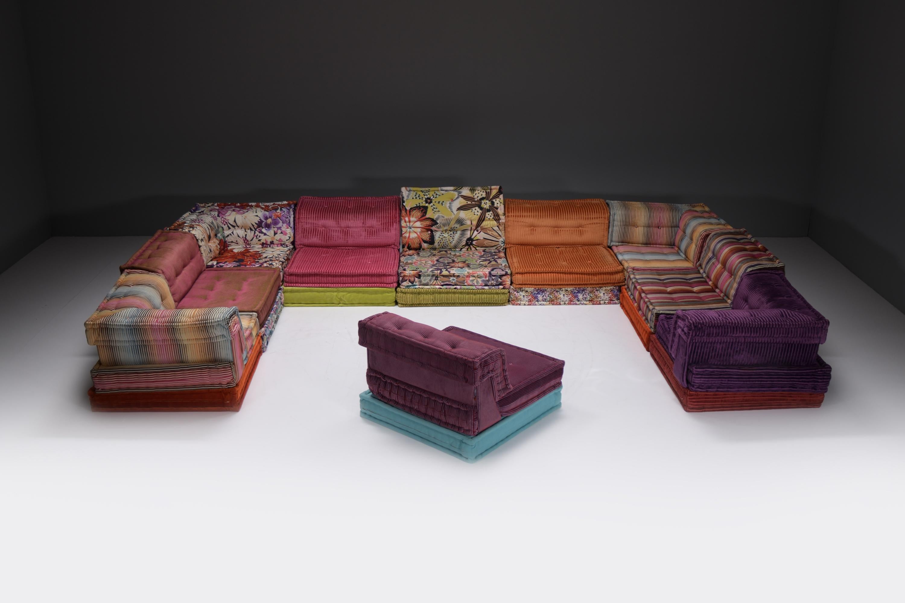 Atemberaubender XXL Mah Jong 'Missoni Home' Stoff von XXL  Hans Hopfer für Roche Bobois im Angebot 1