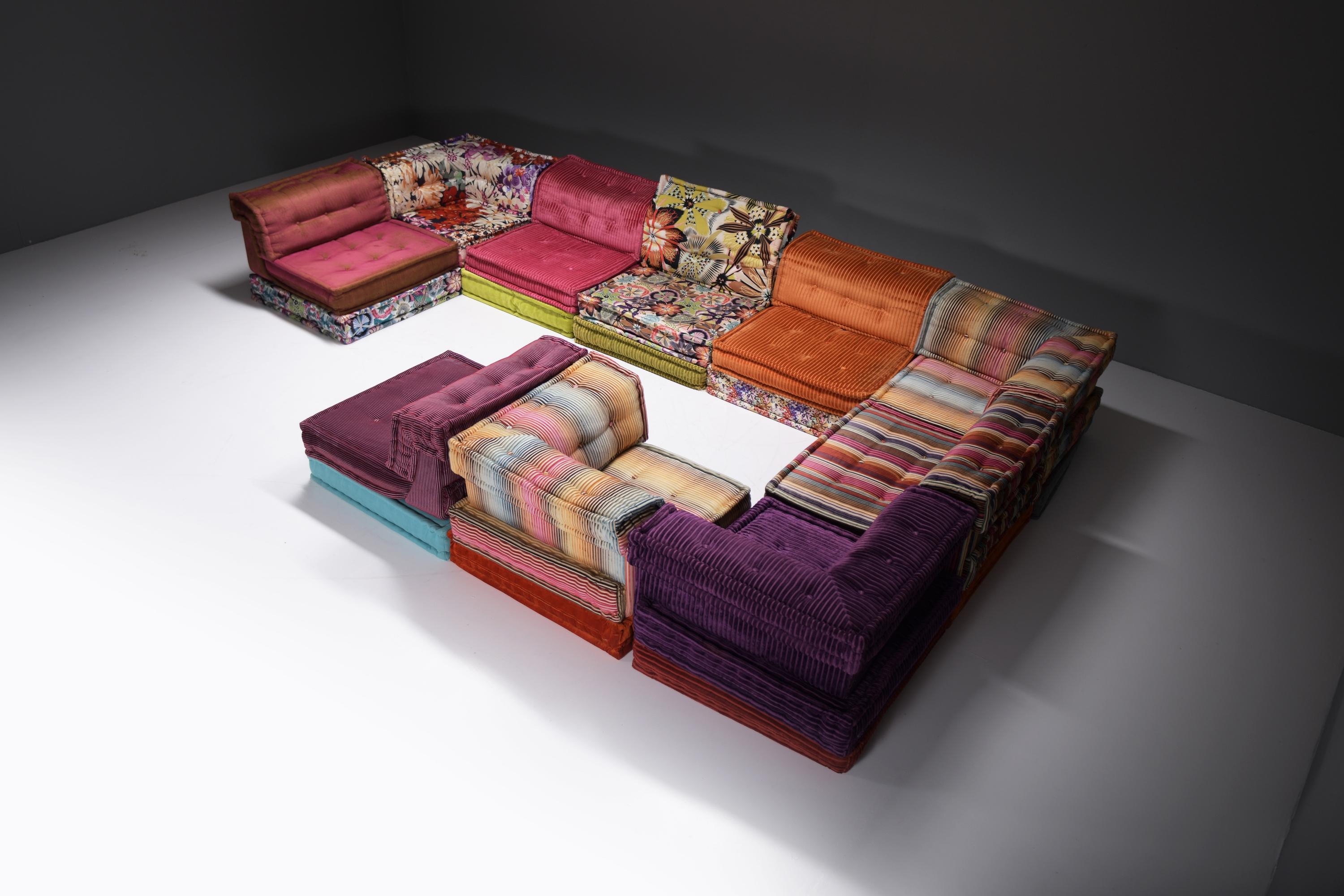 Atemberaubender XXL Mah Jong 'Missoni Home' Stoff von XXL  Hans Hopfer für Roche Bobois im Angebot 2