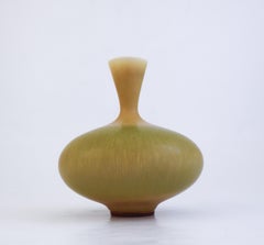 Stunning Yellow Ceramic Vase, Berndt Friberg, Gustavsberg - Mid 20th Century