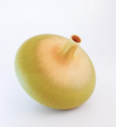 Stunning Yellow Stoneware Vase, Berndt Friberg, Gustavsberg - 1968