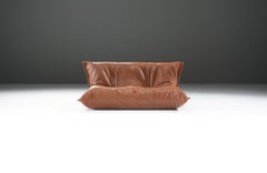 Stunning YOKO Sofa in original cognac leather by Michel Ducaroy for Ligne Roset