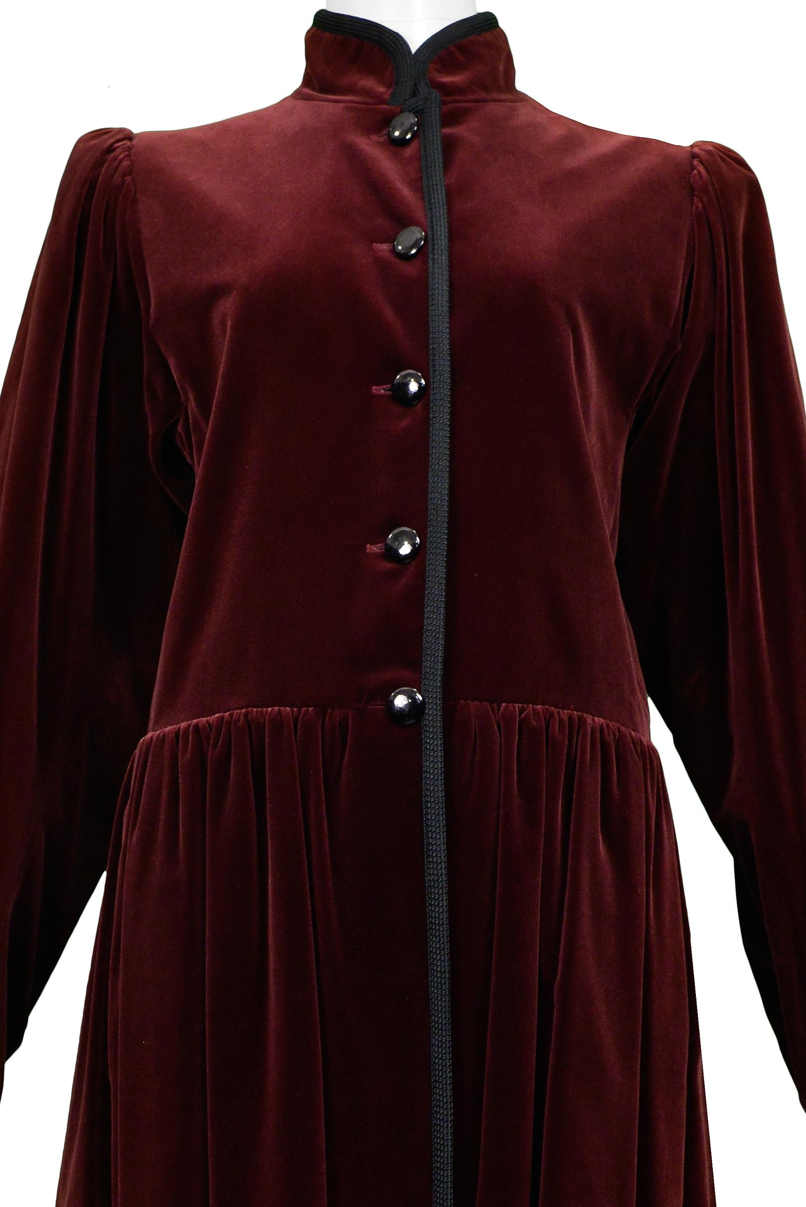 burgundy coat dress