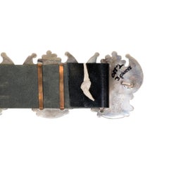 Stunning Zuni Inlaid Turquoise Concho Belt, Earrings and Necklace Set