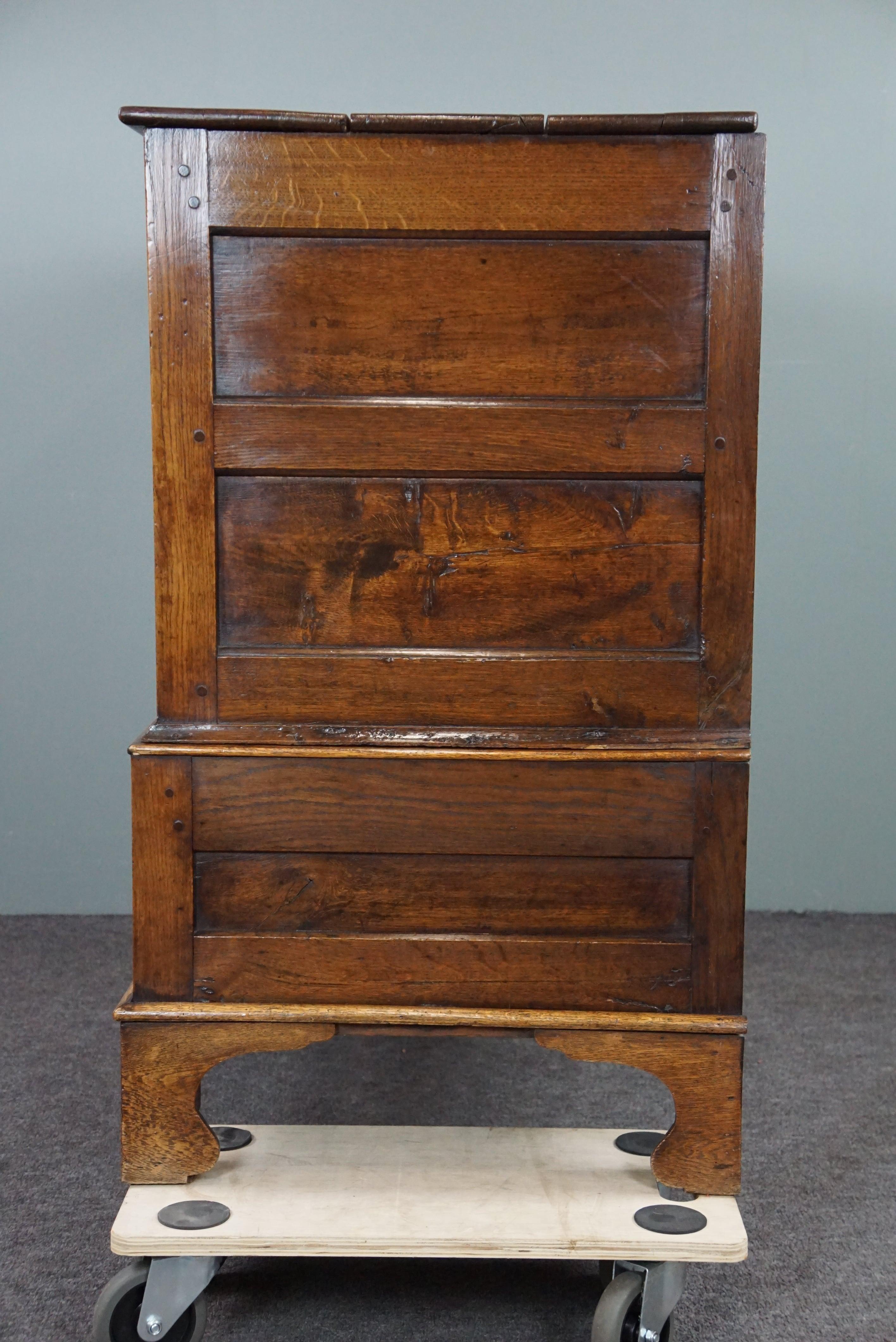 18th Century Stunningly beautiful rare antique late 18th century oak Welsh press cabinet/side For Sale