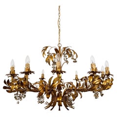 Stunningly Large Italian Hollywood Regency Chandelier by Hans Kög