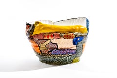 Stuntin' Bowl 14 in Earthenware and Acrylic by Roberto Lugo