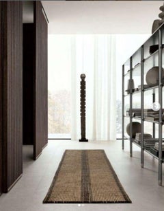 Vintage Tuareg Mat - Sahara, 1950s, made of rush and natural leather  540x204 cm