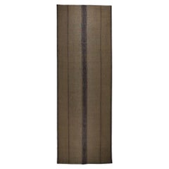 Sahara marocain Tapis touareg marron fait main Vintage Maroc