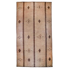 Tuareg Mat Vintage Brown Handmade in Sahara Mauritanian Morocco