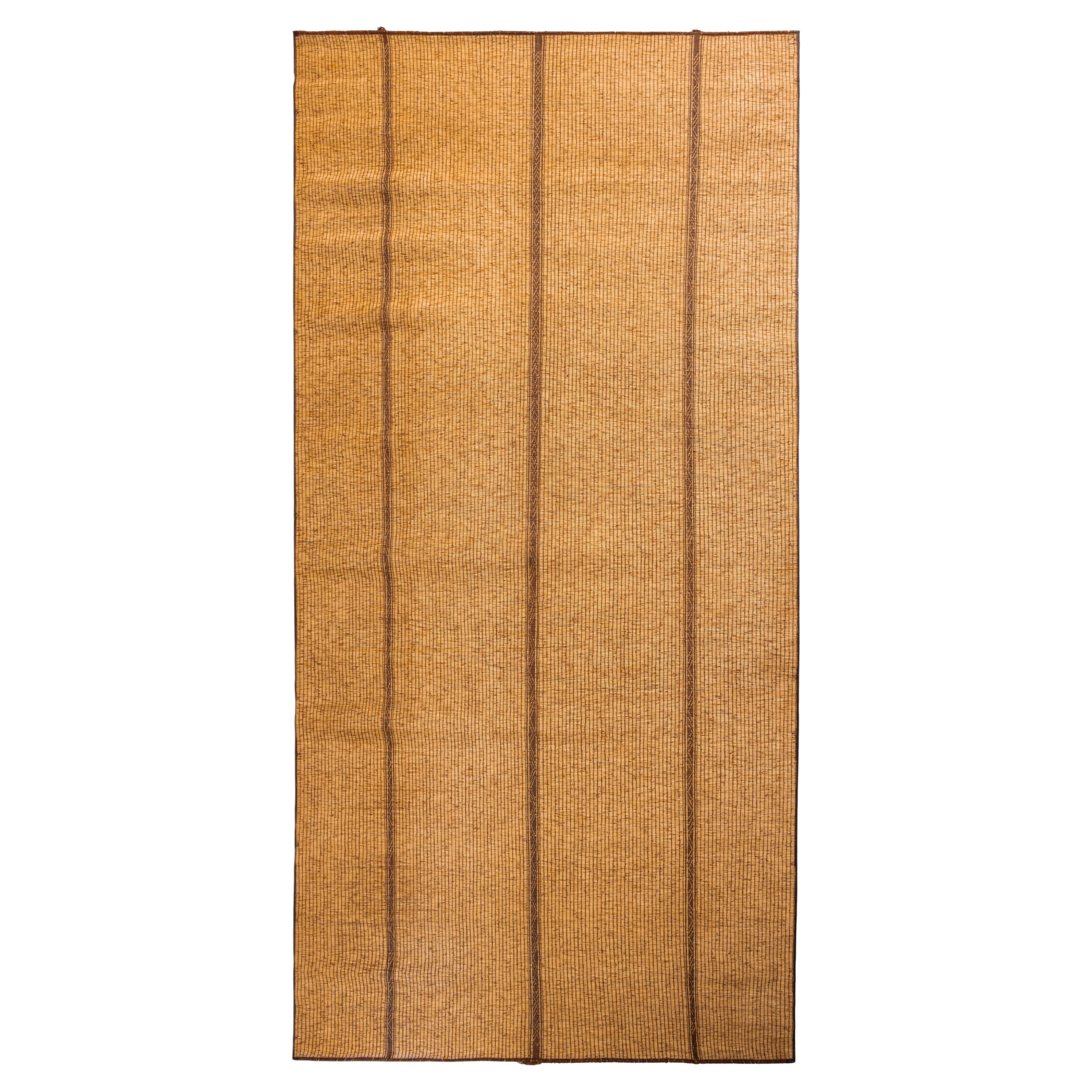 Stuoia Tuareg Berbera Vintage Anni
70 Intrecciata in Giunco e Pelle 490x245 cm